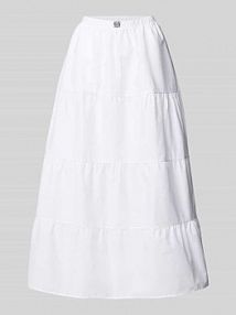 Długa spódnica z efektem stopniowania model FREJA Noisy May biała EAN 27033241