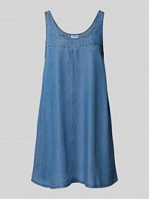 Sukienka jeansowa z lyocellu z prostokątnym dekoltem Noisy May niebieska EAN 27033682