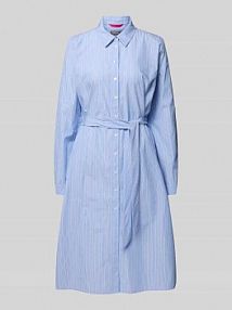 Sukienka koszulowa z wiązanym paskiem WHITE LABEL niebieska EAN 914800-9262