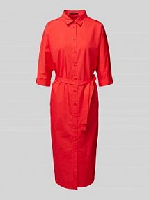 Sukienka midi z wiązanym paskiem Windsor czerwona EAN 30046697