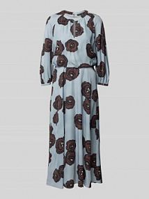 Sukienka midi z rękawem o dł. 3/4 LUISA CERANO niebieska EAN 718561 3728