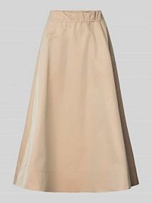 Spódnica midi z elastycznym pasem LUISA CERANO beżowa EAN 518263 4157