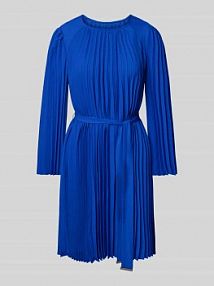 Sukienka mini z plisami DKNY niebieska EAN DD4JID78