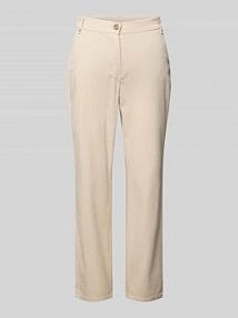 Chinosy o skróconym kroju regular fit model Sue TONI beżowe EAN 21-21 1805-18