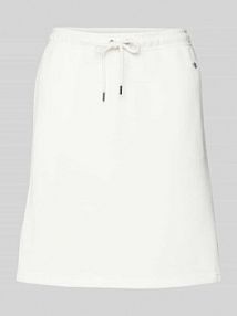 Spódnica z dzianiny dresowej z wyhaftowanym logo Gant biała EAN 4200274