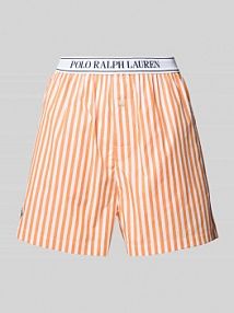 Szorty od piżamy o kroju relaxed fit z elastycznym pasem z logo Polo Ralph Lauren pomarańczowa damska EAN 4P7015