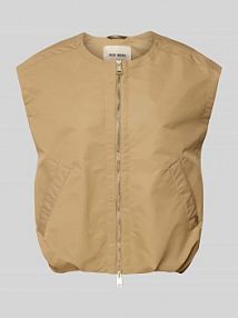 Kamizelka z dwustronnym zamkiem błyskawicznym model KURA MOS MOSH beżowa damska EAN 167990