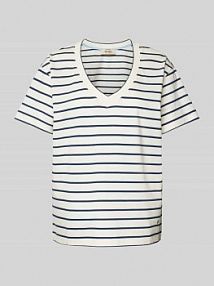 T-shirt z dekoltem w serek model NANI MOS MOSH szary damski EAN 168630