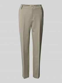 Spodnie materiałowe z lamowanymi kieszeniami model INES MOS MOSH oliwkowe damskie EAN 166870