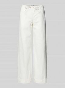 Jeansy z elastycznym pasem EDITED białe damskie EAN EDT9064002