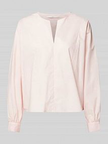 Bluzka o kroju regular fit z dekoltem w serek LANIUS różowa damska EAN 12514197-00