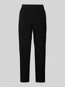 Spodnie materiałowe o kroju relaxed fit z mieszanki wiskozy Tom Tailor czarne damskie EAN 1047249
