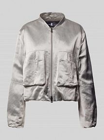 Kurtka z nakładanymi kieszeniami LUISA CERANO srebrna damska EAN 418506 3710