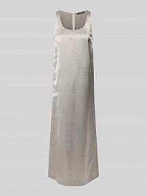 Sukienka midi o kroju bez rękawów LUISA CERANO srebrna EAN 718564 3710