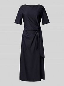 Sukienka midi z wiązanym detalem milano italy niebieska EAN 51-5403-1375