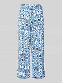 Kuloty z prostą nogawką i tunelem Christian Berg Woman niebieskie EAN 570709039