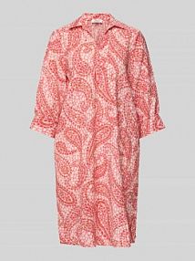 Sukienka koszulowa o kroju oversized z wpuszczanymi kieszeniami s.Oliver RED LABEL czerwona EAN 2163662