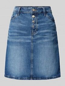 Spódnica jeansowa o kroju regular fit z mieszanki bawełny model SKIRT s.Oliver RED LABEL niebieska EAN 2163870