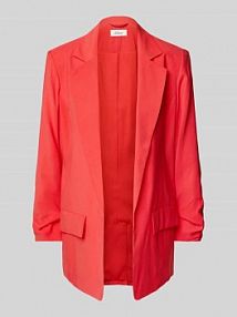 Żakiet o kroju regular fit z marszczonym detalem na rękawie s.Oliver RED LABEL czerwony EAN 2164300