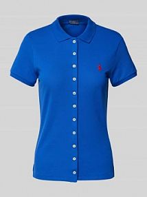 Koszulka polo z wyhaftowanym logo Polo Ralph Lauren niebieska damska EAN 211939272