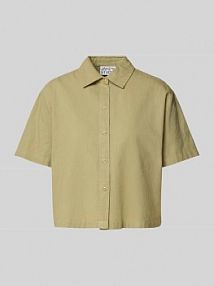 Bluzka krótka z kołnierzykiem typu kent JAKE*S STUDIO WOMAN zielona damska EAN 74968100382