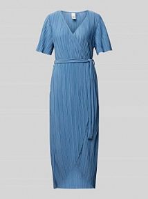 Sukienka koktajlowa w kopertowym stylu model OLINDA YAS niebieska EAN 26032679