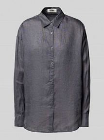 Bluzka koszulowa z listwą guzikową model DARIAALF ECOALF szara damska EAN MCWGASRDARIA0709S25