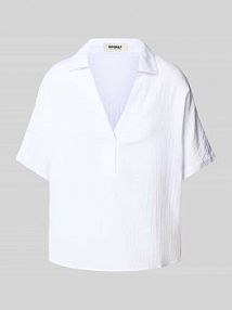 Bluzka o kroju oversized z dekoltem w serek model DENISALF ECOALF biała damska EAN MCWGASRDENIS0748S25