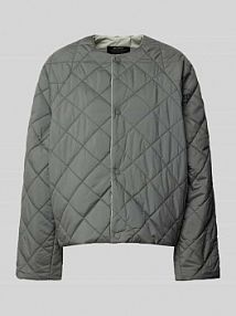 Kurtka pikowana z okrągłym dekoltem model GAVEAALF ECOALF srebrna damska EAN MCWGAJKGAVEA0079S25