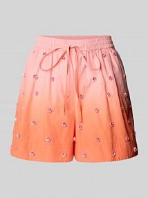 Szorty z cekinami model Hichigan Essentiel Antwerp pomarańczowe damskie EAN Hichigan