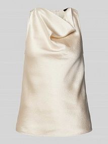 Top bluzkowy o kroju regular fit z lejącym dekoltem model Ziam someday beżowy damski EAN 10381612966333