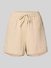 Szorty o kroju regular fit z czystej bawełny Only beżowe damskie EAN 15267849