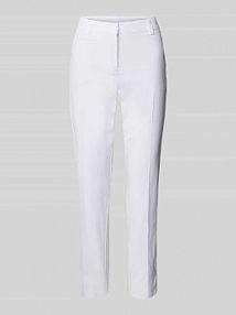 Spodnie materiałowe o kroju skinny fit w kant model STELLA CAMBIO białe damskie EAN 7644036007