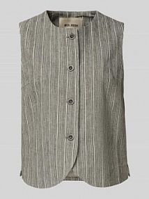 Kamizelka z listwą guzikową na całej długości model Eriin Thelma MOS MOSH brązowa damska EAN 171360