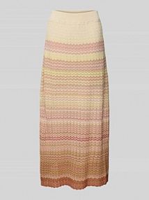 Spódnica z dzianiny z fakturowanym wzorem model Hopi MOS MOSH różowa EAN 170720