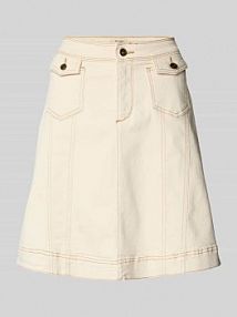 Spódnica jeansowa o długości do kolan z kieszeniami z patką model Colette MOS MOSH EAN 171200