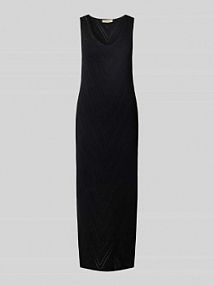 Sukienka z dzianiny z ażurowym wzorem model Alvana MOS MOSH czarna EAN 170700