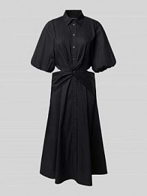 Sukienka koszulowa z wycięciami model NALDA Lauren Ralph Lauren czarna EAN 250964227