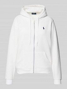 Bluza rozpinana z wyhaftowanym logo Polo Ralph Lauren biała damska EAN 211943008