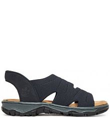 Sandały na obcasie Rieker granatowe ciemny 68895-14