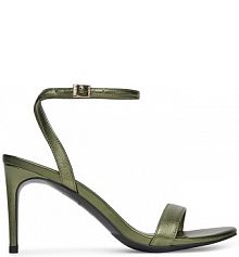 Sandały na obcasie EVA MINGE zielone AGERATUM-LT133-6