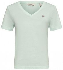 Tshirt  Kobiety Dżersej zielony jednolity S Gant damski