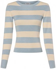 Sweter   NMJaz Kobiety niebieski/biały w paski M Noisy May damski
