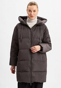 Kurtka puchowa  MMNova Kobiety Sztuczne włókno brązowa jednolity S MOS MOSH damska