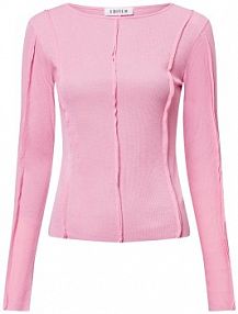 Koszulka z długim rękawem  Halima Kobiety różowy jednolity 40 EDITED damski