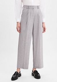 Spodnie materiałowe Kobiety szare marmurkowy 38 EDITED damskie