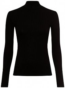 Koszulka z długim rękawem  Manon Kobiety wiskoza czarny jednolity 38 EDITED damski