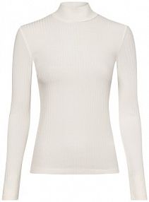 Koszulka z długim rękawem  Manon Kobiety wiskoza biały wypukły wzór tkaniny 42 EDITED damski