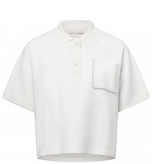 Sweter z krótkim rękawem Kobiety biały jednolity XS Liu Jo Collection damski