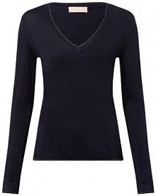 Sweter  Kobiety wiskoza niebieski jednolity L Liu Jo Collection damski